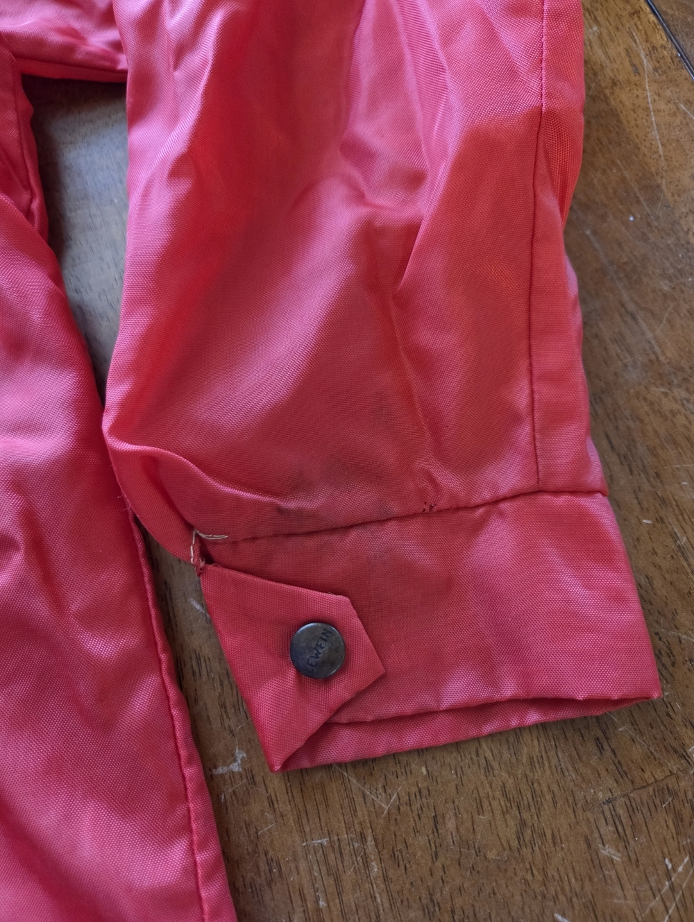 Vintage 70s Lewein Toronto Red Racing Jacket - Scorpion Snowmobile Patch - Men's - Picture 6 of 9